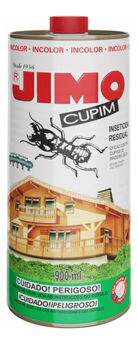 Protector De Madera Jimo Cupim Incoloro Insecticida  900ml 