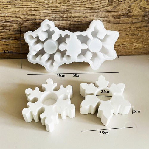 Decoración Navideña Con Dos Tiras De Copos De Nieve Conectad
