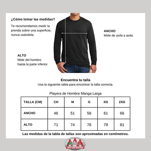 Playera Deportiva M Larga Hombre Lucha Libre Aaa 0 Miedo Pen