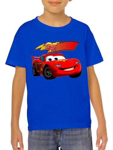 Camiseta  Remera Algodon Cars Rayo Mcqueen En Varios Colores