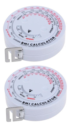 2x Cinta Métrica De Índice De Masa Corporal Imc Redonda