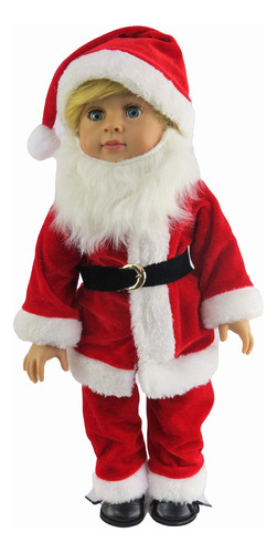 Papá Noel Navidad Traje | 18 inch American Girl Ropa De M.