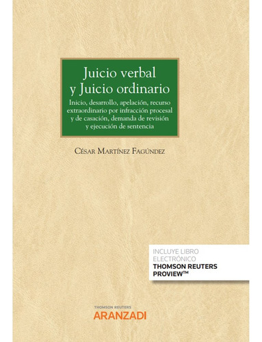 Libro Juicio Verbal Y Juicio Ordinario - Cesar Martinez F...