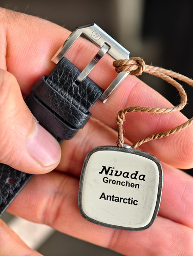 Reloj Nivada Grenchen Super Antartic 3.6.9 Automático Negro Plateado Negro (Usado)