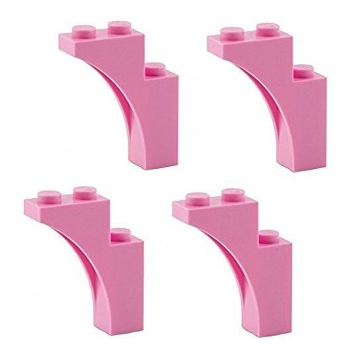 Lego Partes Ladrillo Arco 1 X 3 X 3 4 Unidades Color Rosa Br