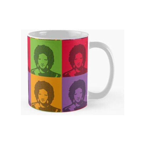 Taza Celia Cruz Salsa Cubana Arte Pop Calidad Premium