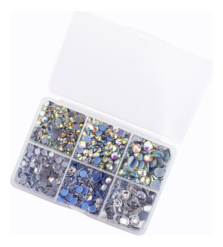 Kit 1000 Strass Hot Fix Termoadhesivos 4/5/6mm Colores