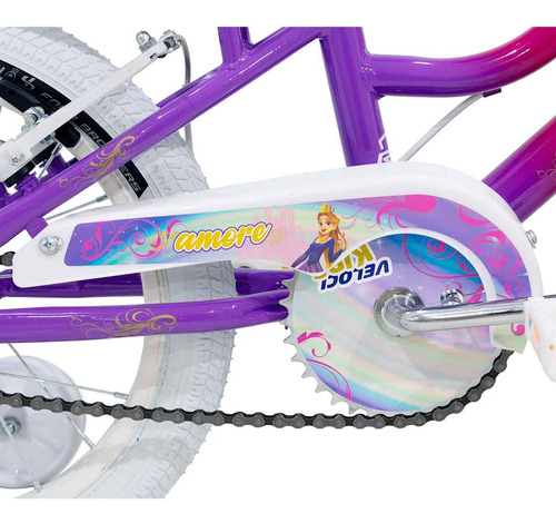 Bicicleta Amore Rodada 16 Rosa Infantil Tamaño del cuadro S