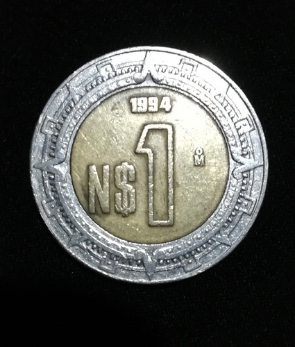 Moneda Antigua Mexicana Un Nuevo Peso
