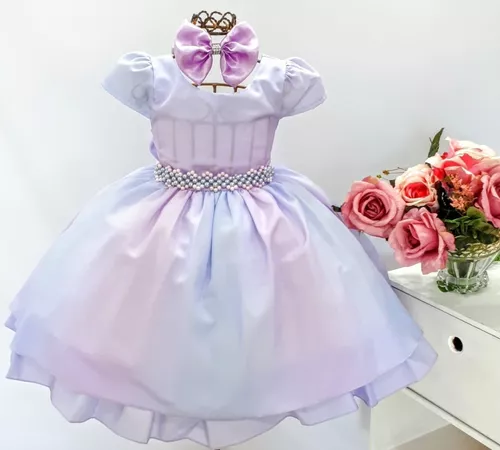 Vestido Princesa Sofia Lilás