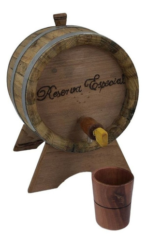 Barril De Madeira Carvalho 1 Litro