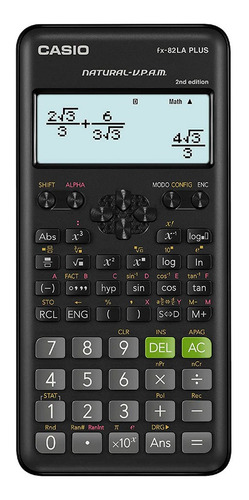 Calculadora Cientifica Casio Fx 82laplus2 252 Func. Negra