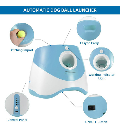 Lanzador Automático De Pelotas Juego Interactivo Para Perros
