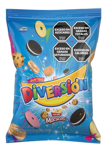 Galletitas Diversión Medianas Con Más Macucas 398g