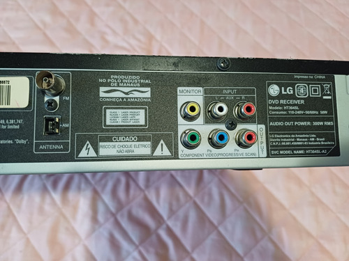 Home Theater LG, 5.1 Canais, Com Subwoofer, Rádio E Karaoke. (Usado)