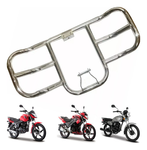 Parachoques Cromada Moto Ft180 Ft150 Ft125
