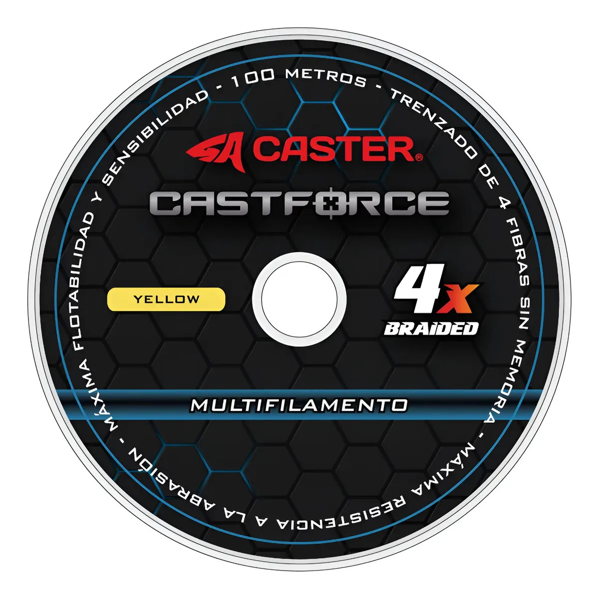 Multifilamento Caster Castforce 4x 0.20mm 600m Color Amarillo