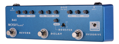 Pedal De Efectos Delay True Bypass Multiefectos Reverb Metal