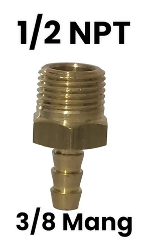 comprar Conector Conexión Bronce 1\u002F2  Npt  X 3\u002F8 Espiga P\u002Fmanguera  