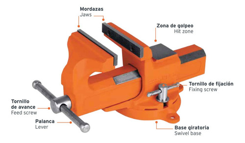 Tornillos De Banco Tipo Europeo 4 Pulgadas Truper
