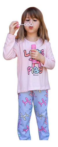 Pijama Nena Invierno Modal Estampado Bianca Secreta 24553