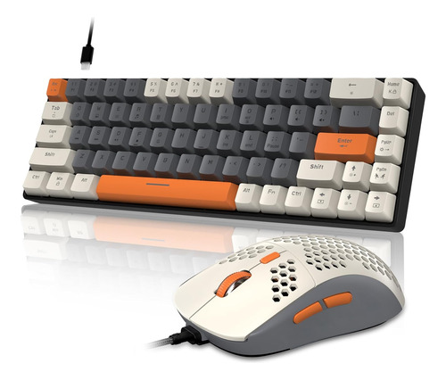 Lexonelec Combo De Teclado Y Mouse Para Juegos 60% Rgb, Tecl