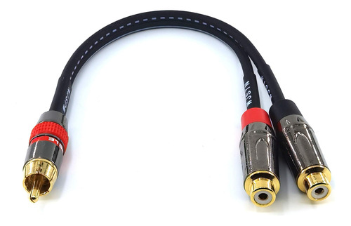 Wjstn Rca Audio Splitter 1 En 2 Salidas Rca Hembra A Doble M