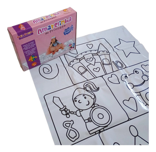 Brinquedo Amarelinha Da Princesa Pinta E Apaga Bate Bumbo