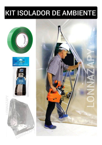 Salva Ambiente Reforma Obra Isolador De Poeira Com Zíper
