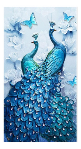 Hh F Kit De Pintura De Diamantes 5d 30x40 Lucky Peacock