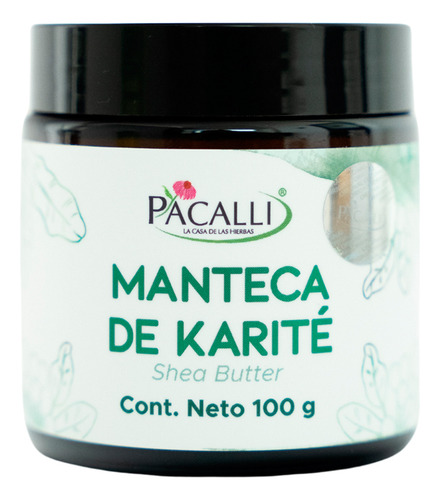 Manteca De Karité Pacalli | 100g Manteca Natural Hidratación Fragancia Neutra