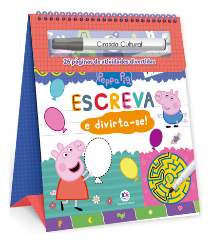 Peppa Pig - Escreva E Apague Espiral