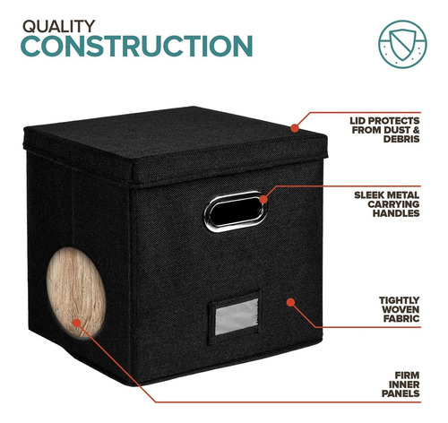 Caja De Almacenamiento De Discos De Vinilo