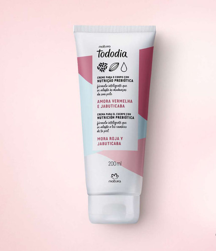 Creme Desodorante Corporal Nutritivo Natura Tododia Amora Vermelha e Jabuticaba