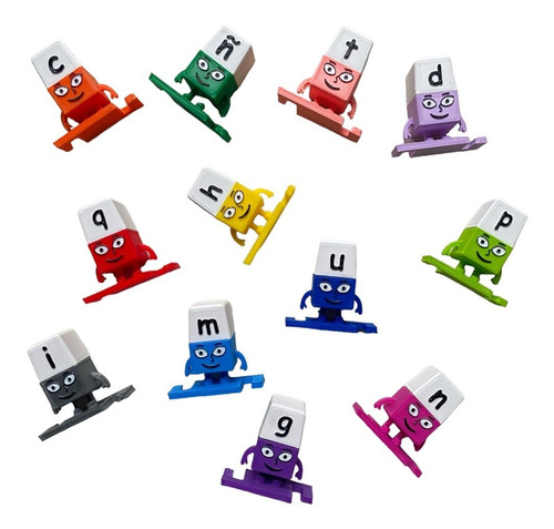 Alphablocks Juego 28 Letras Abecedario 12 Muñeco Encastrable