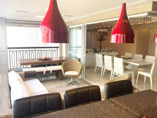Apartamento Alto Padrão Em Condomínio Resort, Com 3 Suítes À Venda, 177 M² Por R$ 1.950.000 - Campestre - Santo André/sp - Ap1551