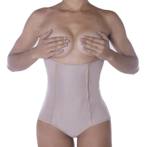 Cinta Modeladora Pós Parto Cintura Alta Com Zíper Esbelt
