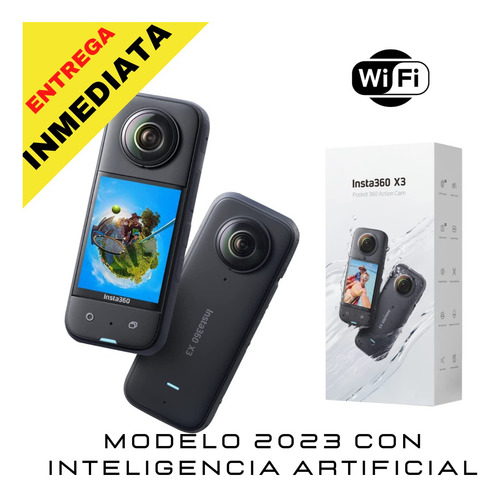 Camara Insta360 X3 72mp 5.7k 360 Sensor De 1/2 Ia 60fps 8k