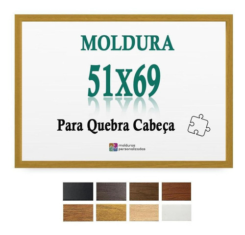 Moldura Caramelo 51x69 Para Quebra Cabeça 1000 Peças + Petg