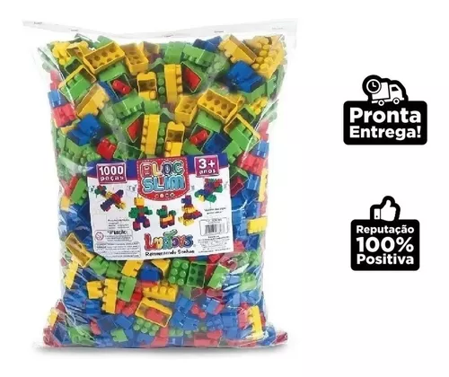 Blocos De Montar 1000 Peças Brinquedo Didático Frete Gratis