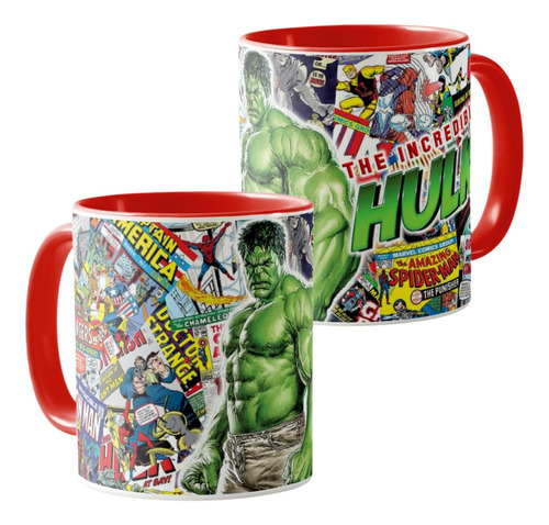 Pocillo Mug Hulk Vengadores Mug Ceramica Comics