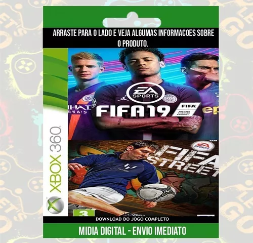 Combo Fifa 19 + 4 Jogos Xbox 360 Digital