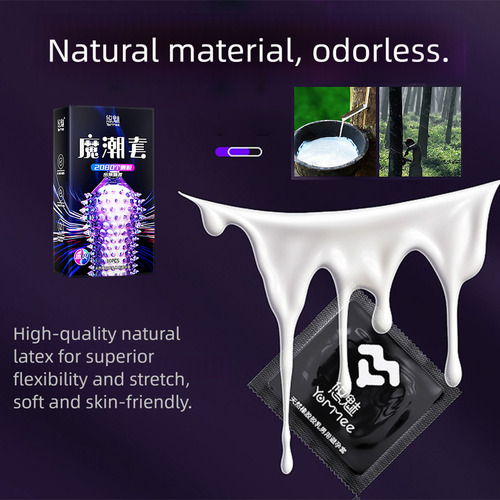 Preservativos Ultrafinos De Látex Con Partículas 3d, 10 Unid