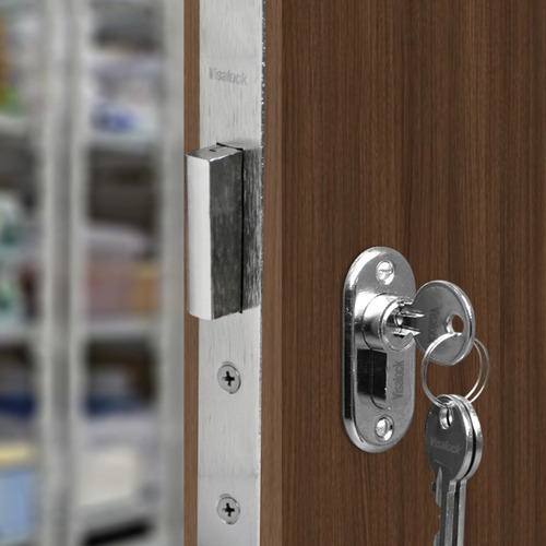Imagen 6 de 8 de Cerradura Cisa Embutir 83 45mm + Manilla Visalock 2552
