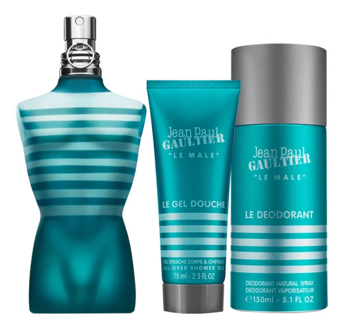 Le Male 125ml + Shower + Spray 150ml