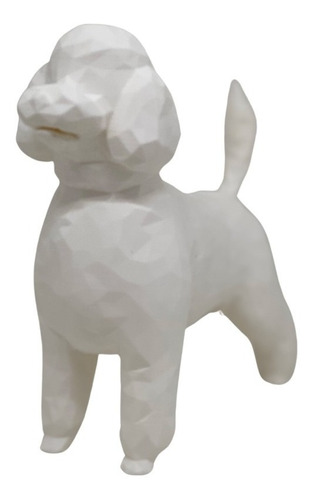 Estátua Poodle 3d - (20cm) - Decorativo/presente