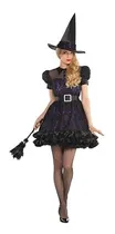 Comprar Disfraz Bruja Negra Mujer Adulto Halloween Tallas M - L