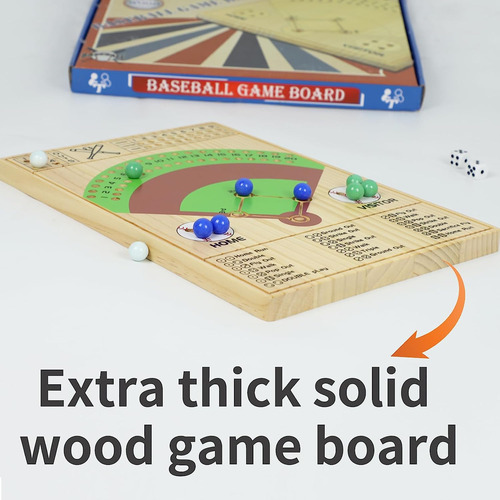 Medikaison - Juego De Mesa De Dados De Béisbol, Dados De Mad