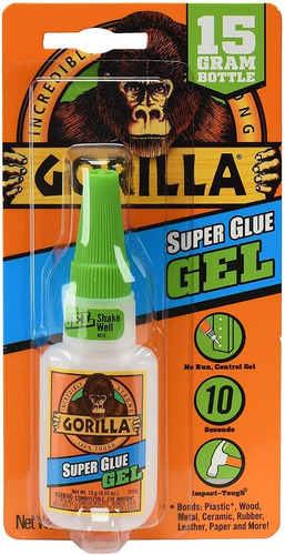 Gorilla Super Pegamento Gel Extra Fuerte 15g Secado Rápido