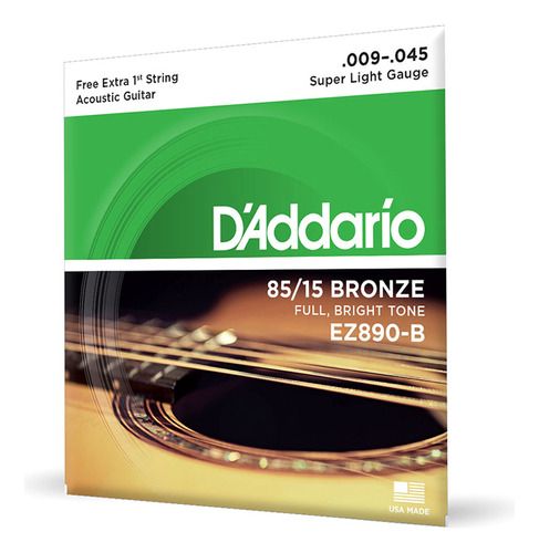 Cordas Violao Aco Ez890-b+pl009 Daddario